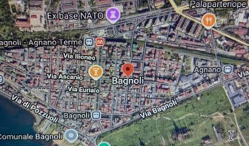 Piantina della strada nella zona di bagnoli